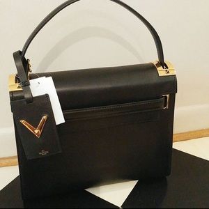 Valentino My Rockstud black leather satchel bag